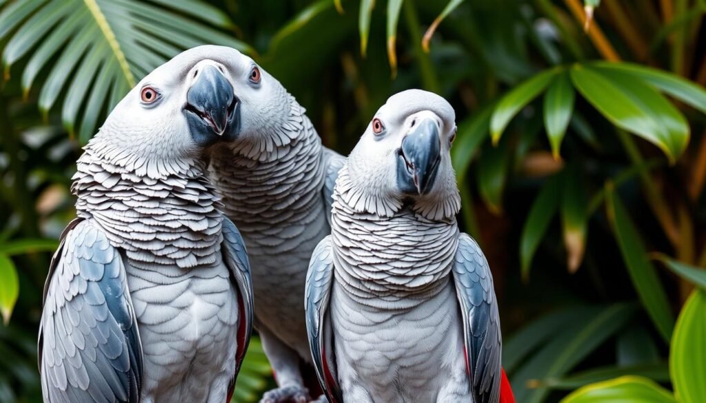 African Grey Parrots