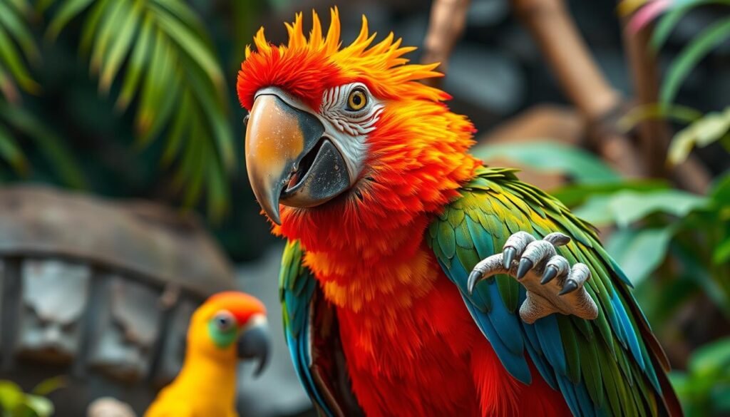 parrot aggression