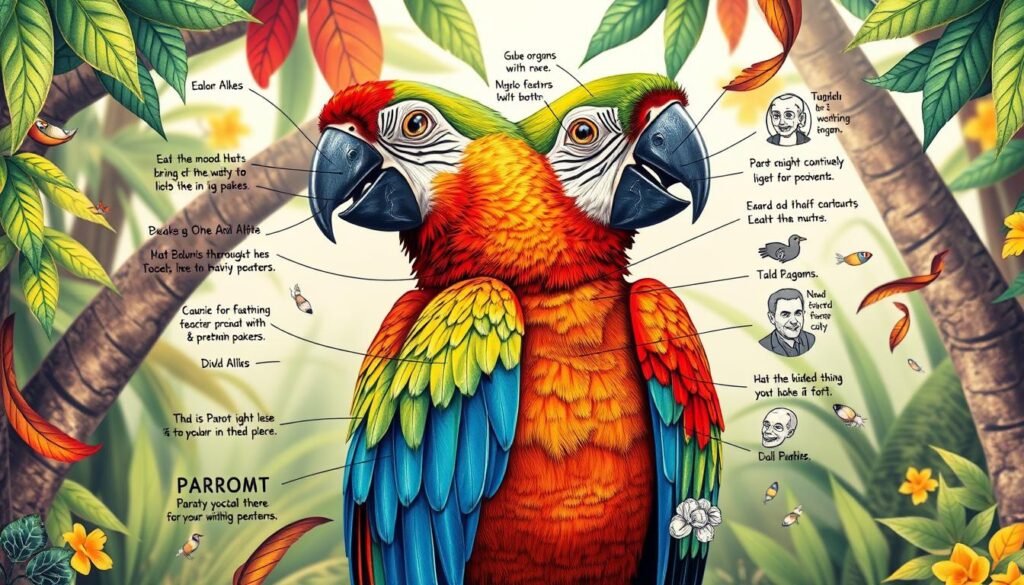 parrot anatomy