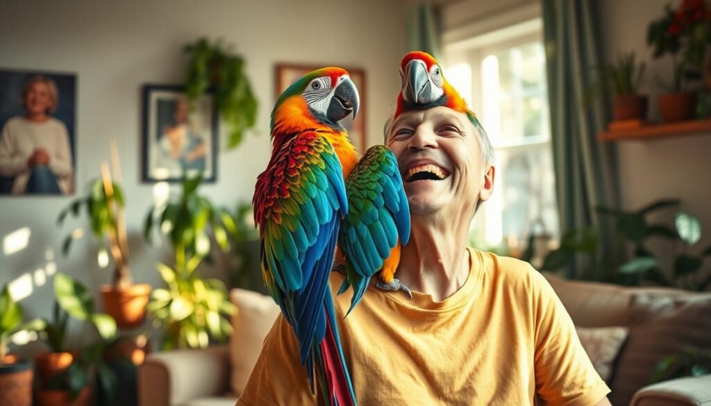 parrot and owner bond