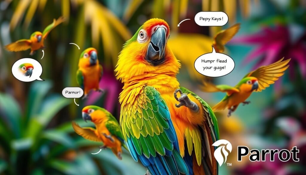 parrot body language