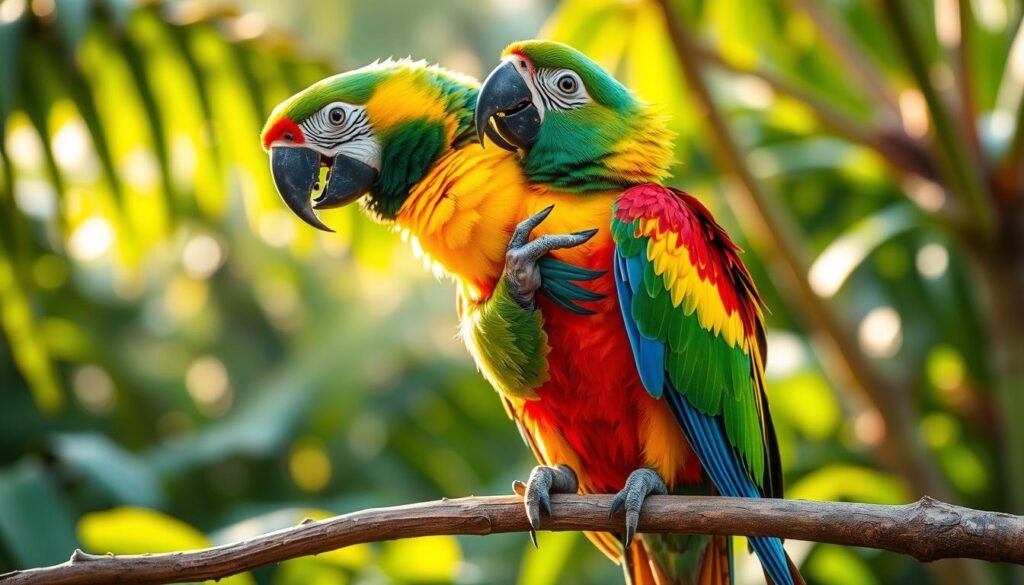 parrot grooming