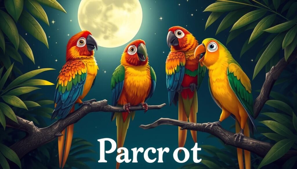 parrot nighttime behavior