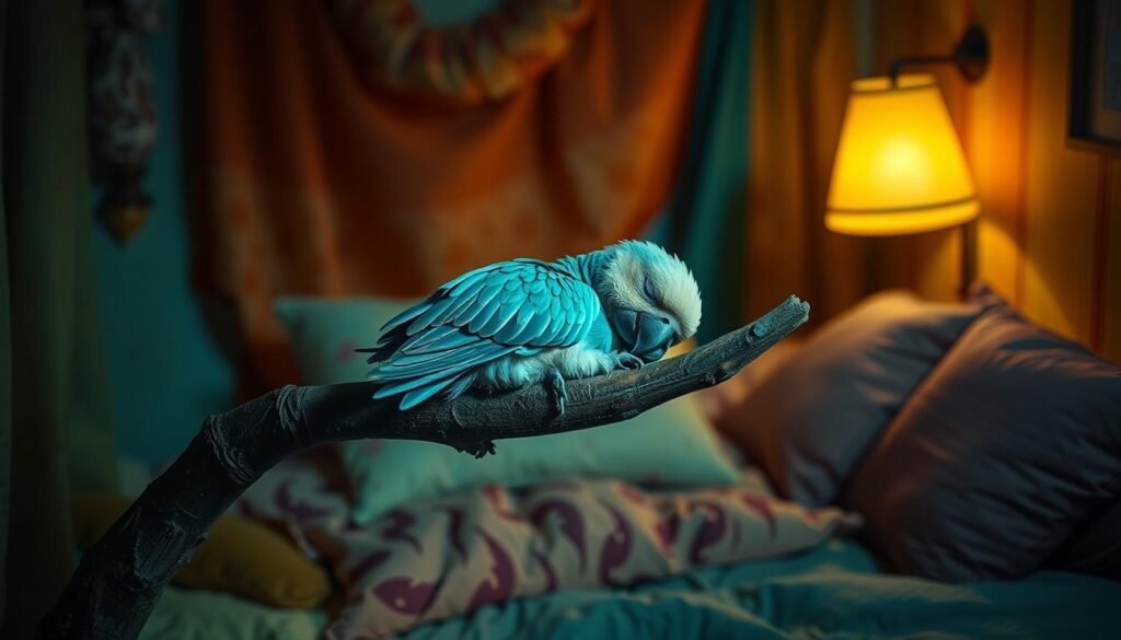 parrot sleep