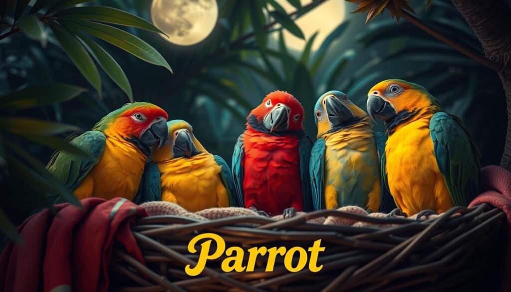 parrot sleep