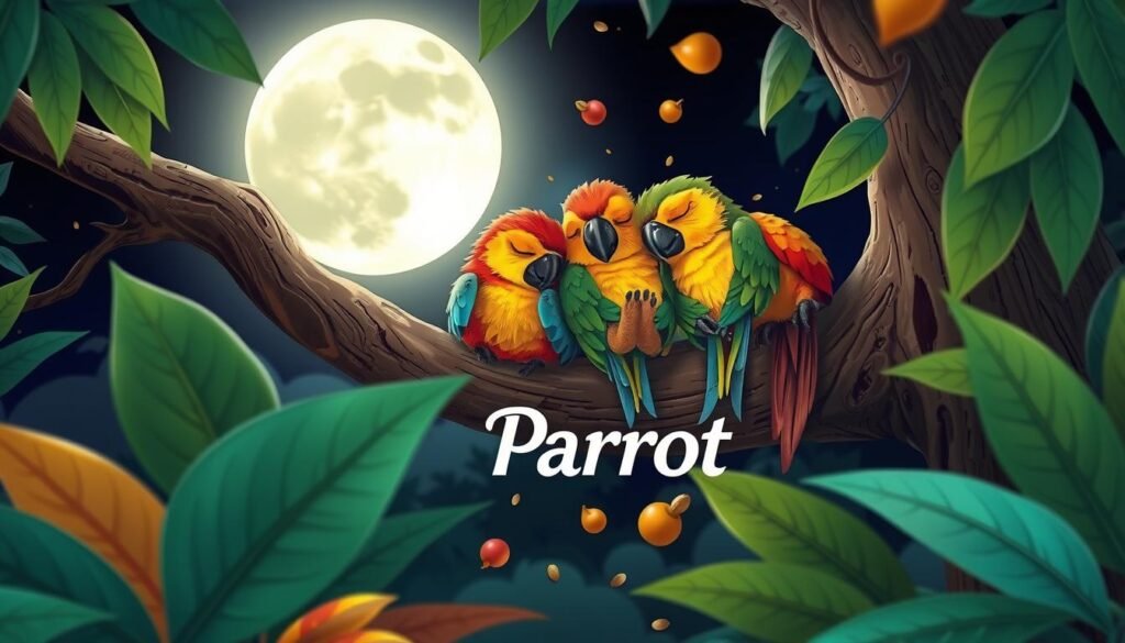 parrot sleep