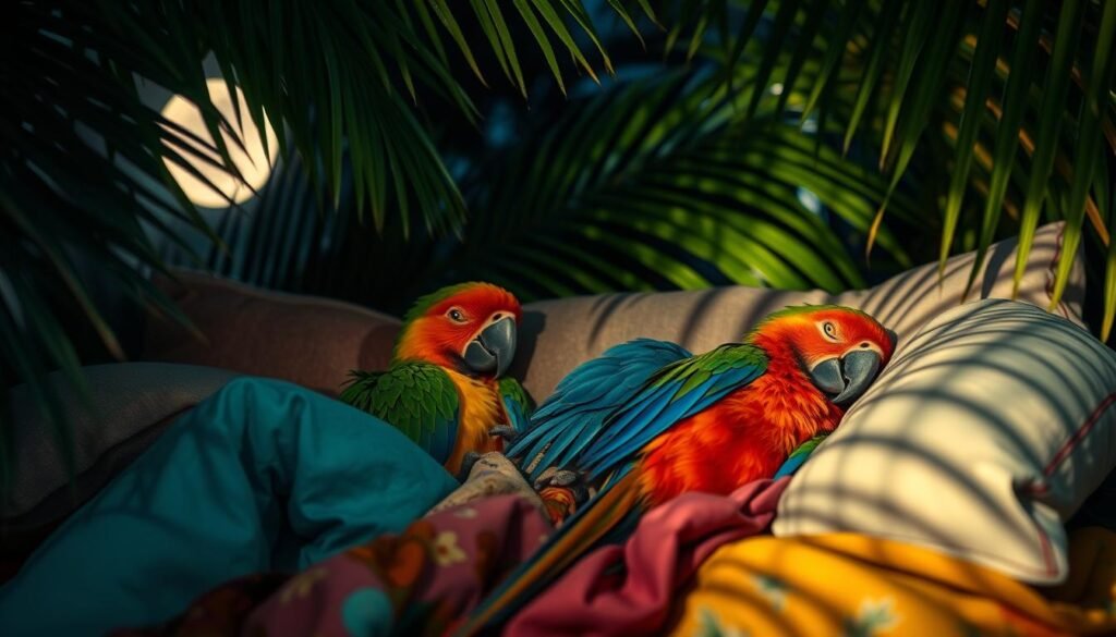 parrot sleep