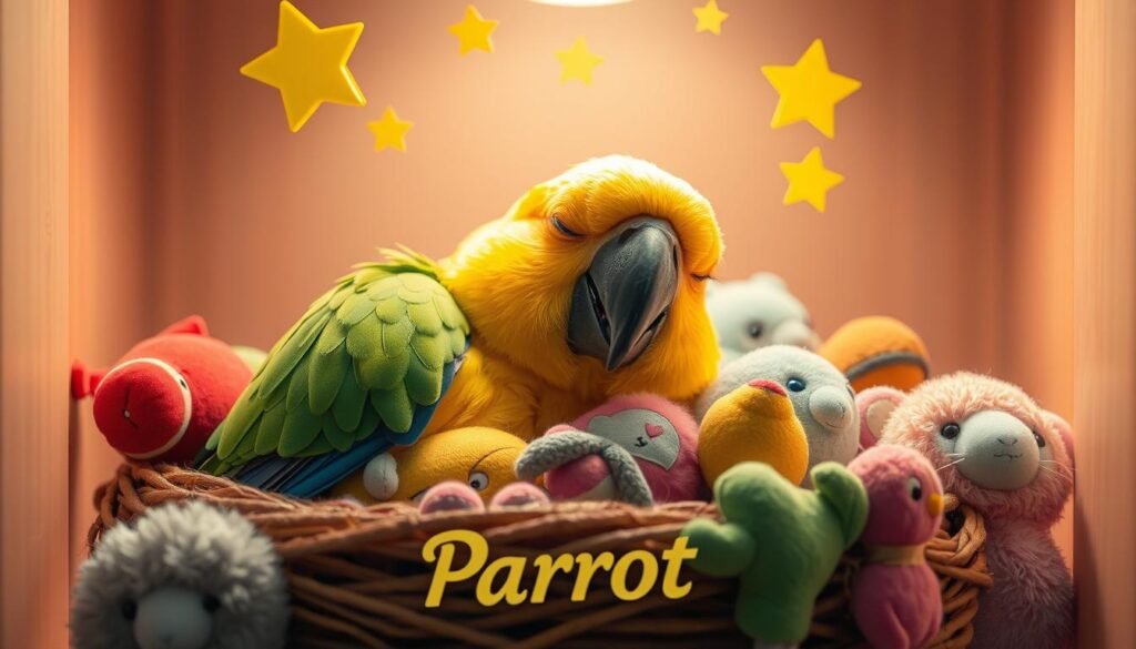 parrot sleep