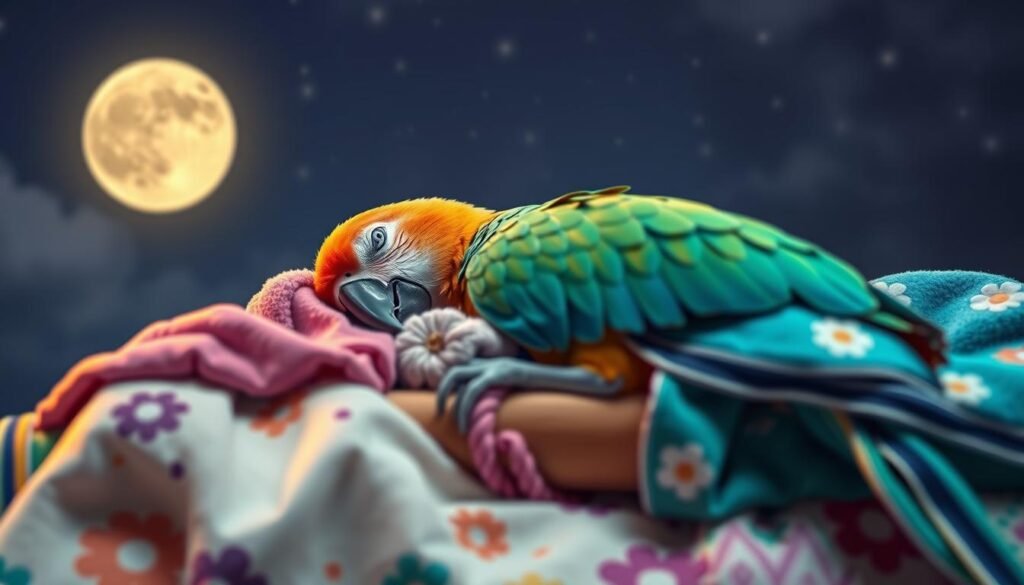 parrot sleep