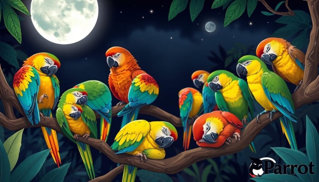 parrot sleep patterns