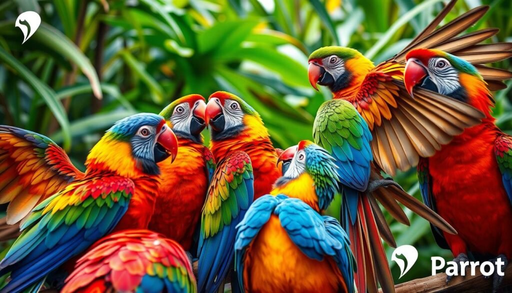 parrot social behavior