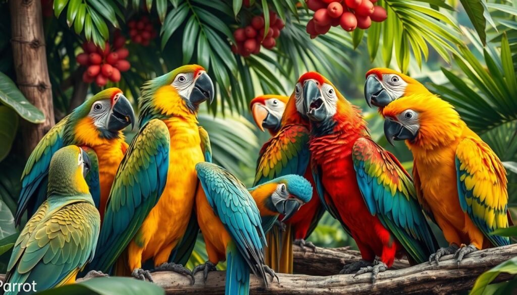 parrot social behavior